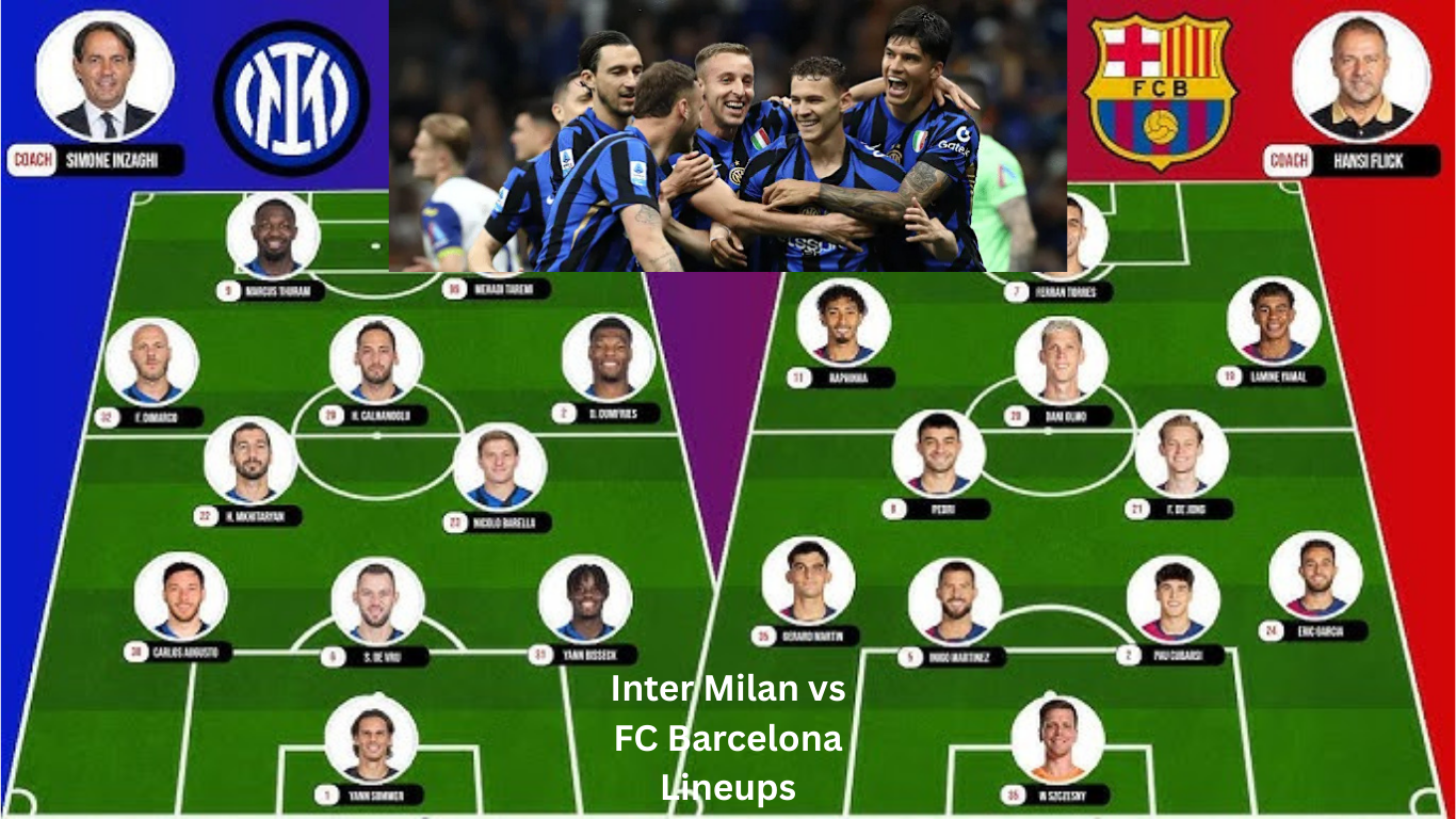 Inter Milan vs FC Barcelona Lineups